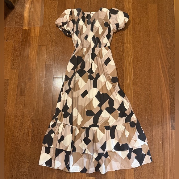 Peach Love California Dresses | Peach Love California Abstract Maxi Dress in Cream and Black | Color: Black/White | Size: S | Stacksas's Closet